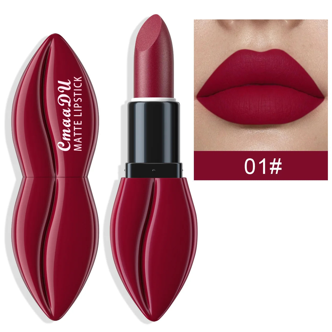 Natural Smooth Matte Waterproof Velvet Nude Lipstick Sexy Red Brown Lip stick Pigments Makeup Lipgloss Long Lasting Profissional - Seprincess