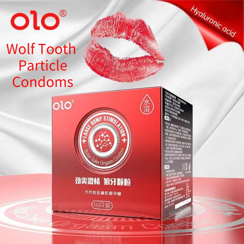 OLO Ultrathin Condoms 0.01 Zero Feeling 10PCS Penis Sleeve for Man Hyaluronic Acids Ejaculation Delay Condoms Adults Sex Toy 18+ - Seprincess