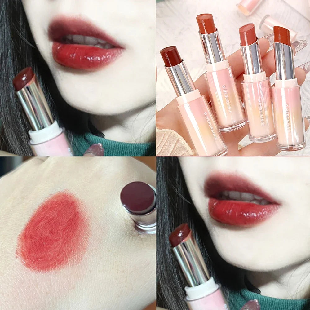 Moisturizing Crystal Lipstick 8 Colors Mirror Lasting Non-stick Cup Lip Gloss Plumping Water Light Lip Tint Lips Makeup Cosmetic - Seprincess