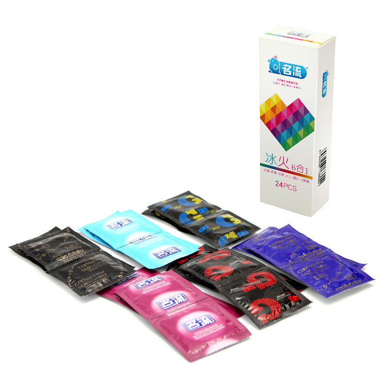 24/30pcs Super Thin Condoms Cool and Hot Sex Toys Dotted Granular Threaded Sexshop Tighten Firming Sex Accessories for Couples - Seprincess