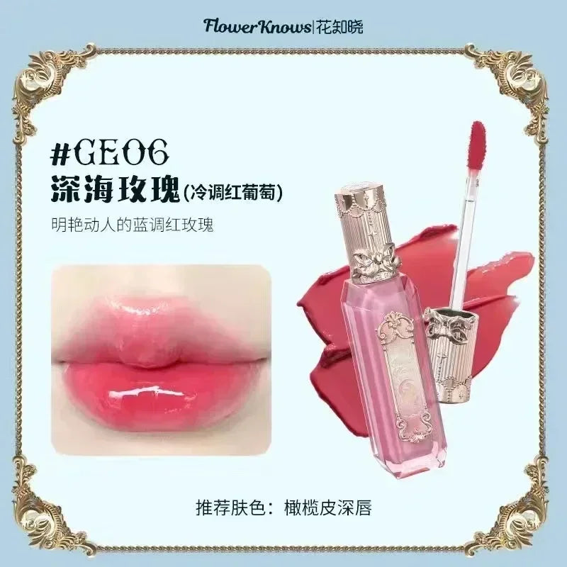 Flower Knows Swan Ballet Little Angel Collection Lipstick Velvet Matte Waterproof Lip Stick Vegan Long Lasting Lip Gloss Korean