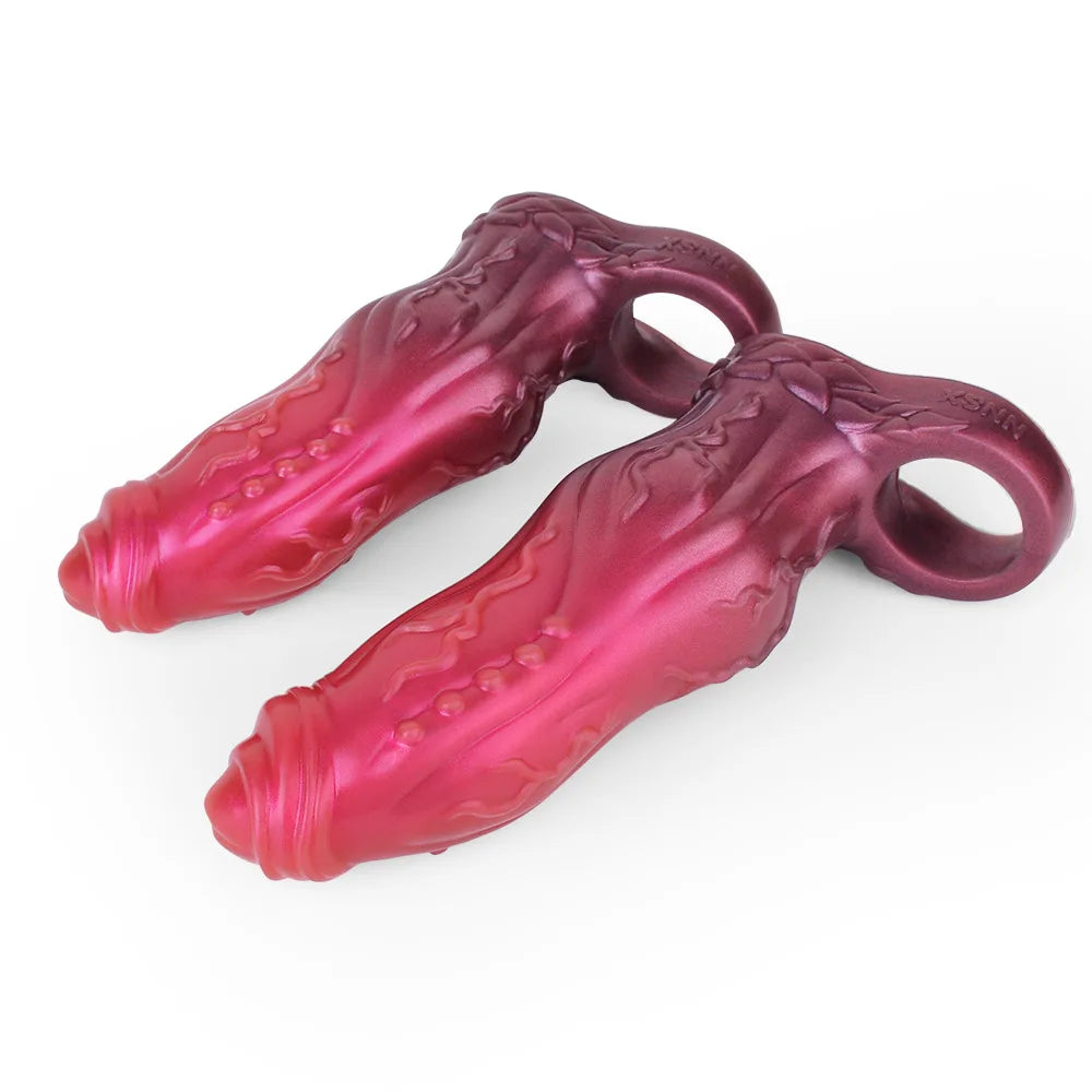 5 Style Silicone Fantasy Octopus Penis Sleeve Bdsm Dildo Sheath Reusable condom Cock Enlargement Delay Ejaculation Men Sex Toys