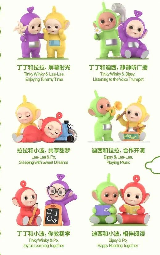 POP MART Teletubbies Companion Series Anime Action Figure Guess Bag Ornament Figurines Surprise Home Decor Dolls Model Girl Gift - Seprincess