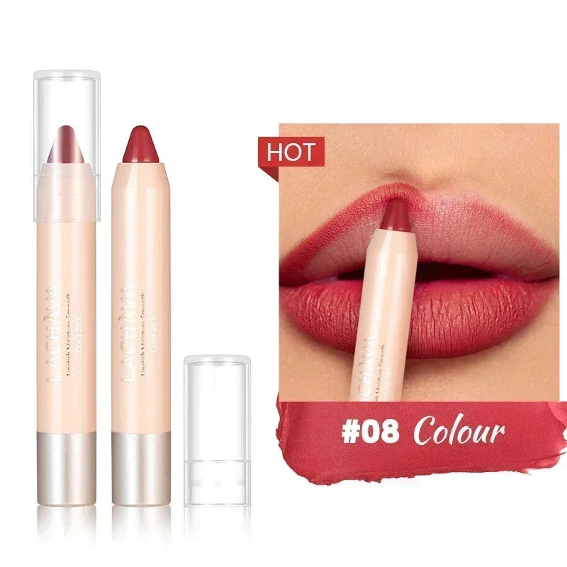 Nude Brown Lipliner Pen Waterproof Sexy Red Matte Contour Tint Lipstick Lasting Non-stick Cup Lipliner Pen Lips Korean Cosmetics - Seprincess