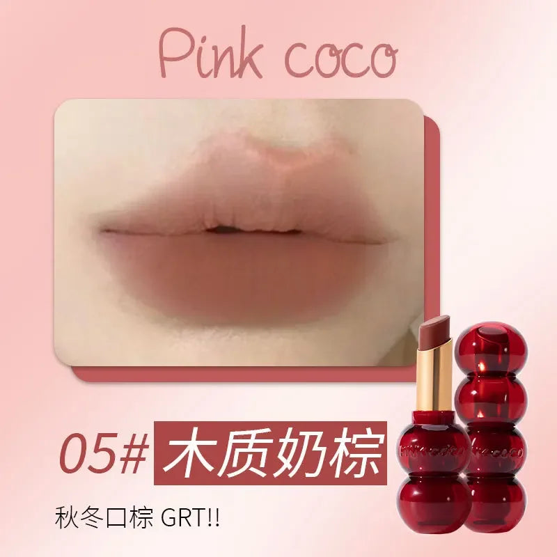 6Colors Matte Lipstick Mist Rose Long-Lasting Moisturising Nude Lipsticks Lip Gloss Non-stick Cup Red Sexy Lip Makeup Cosmetics