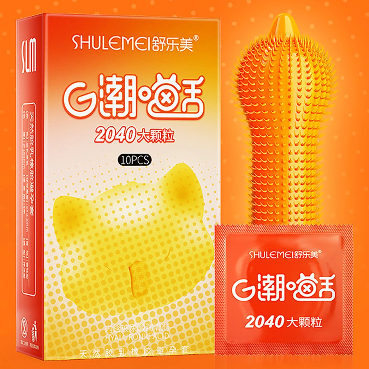 6PCS/Box Female G-spot Vaginal Stimulation Condoms Adult Sex Products Extra Sensitive Penis Sleeve Ribbed Dotted Spike Condom - Seprincess