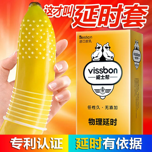 12pcs Long Lasting Super Dotted Large Spike Condom Natural Latex Rubber Condoms For Adult Men Sex Toys Contraception Penis Sleev - Seprincess