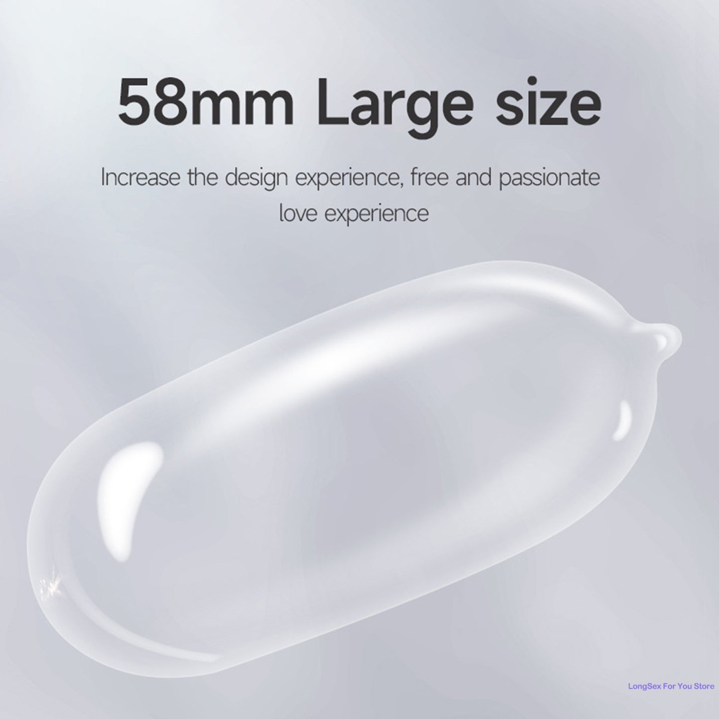 10pcs Large Size Condom Sex Toys 58mm Rubber Penis Sleeves Ultra Thin Enlarge Condoms Contraception Erotic Products Sex Shop - Seprincess