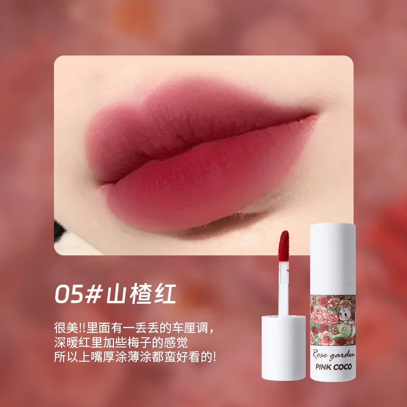 Soft Mist Lip Glaze Lip Mud Matte Velvet Lipstick Nude Brown Lips Tint Mud Makeup Sexy Red Lip Glaze Tint Women Korean Cosmetics - Seprincess