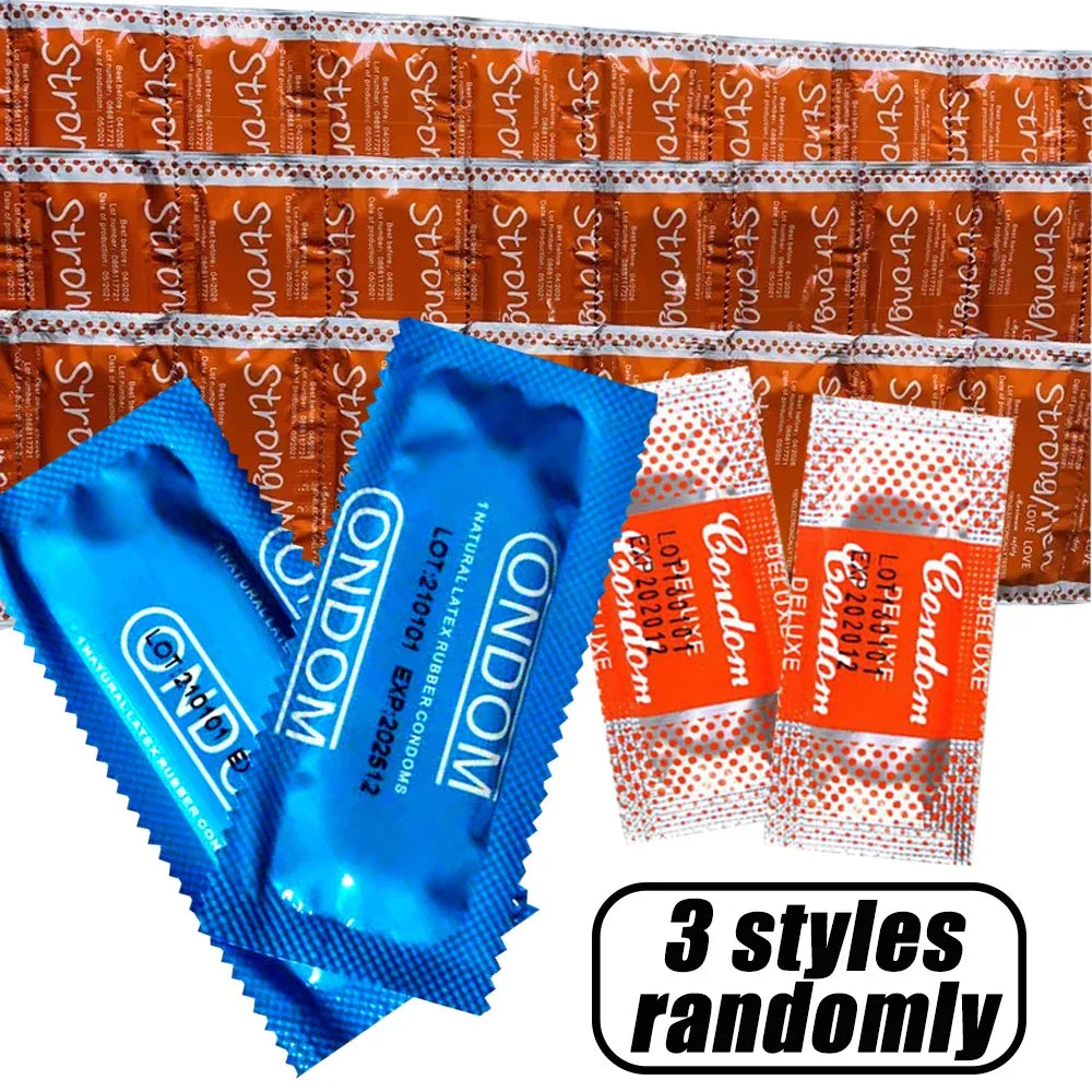 10/30/50pcs Condom 52mm Ultra Thin Cock Penis Sleeve Natural Latex Lubrication Contraception Supplies Adults Safer Sex Products