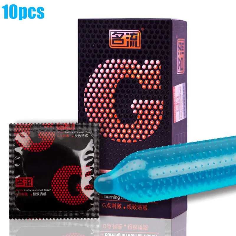 10pcs MingLiu Condoms Natural Latex Penis Sleeve Intimate Goods Sex Products Delay Time Condones Contraception For Men Sex Toys - Seprincess