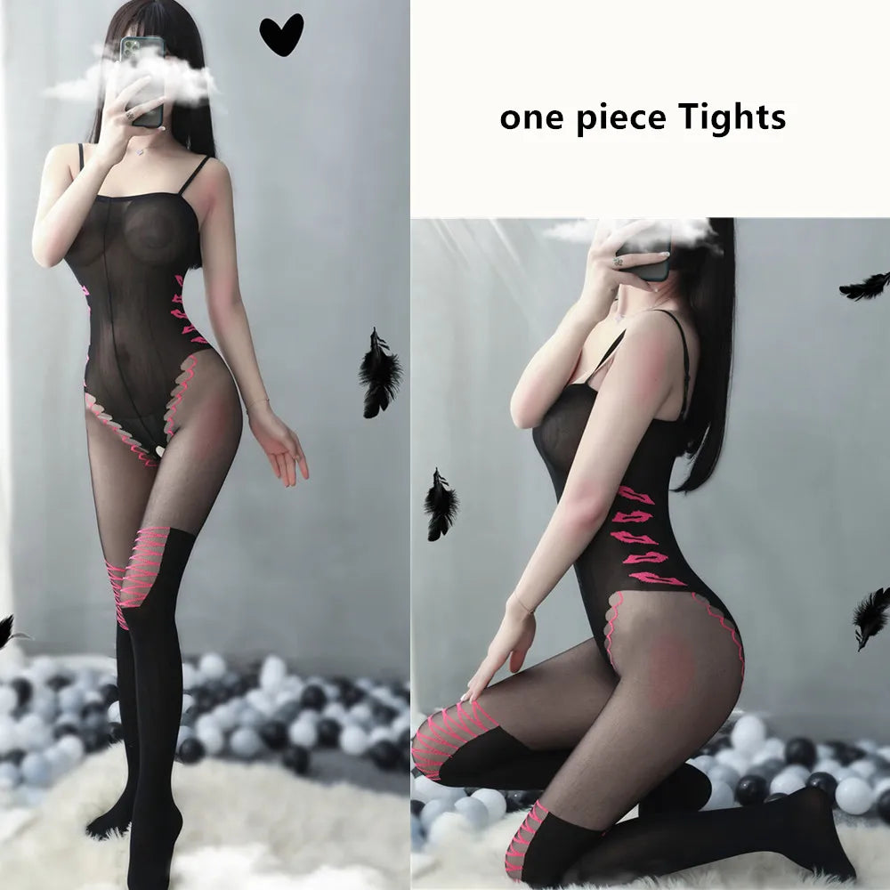 Tights medias mujer mallas pantyhose чулки collant femme lingerie sexy pantyhose pantimedias intimate open crotch underwear slip