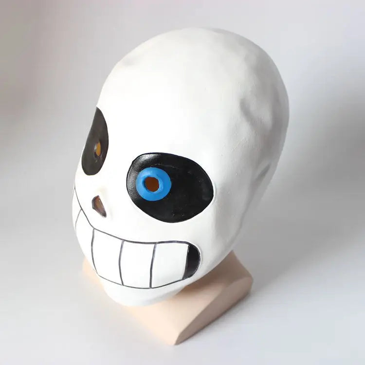 Undertale Sans Skeletons Cosplay Blue Hoodies Mask Bones Cos Blue Coat Halloween Cosplay Costume Unisex Cute Jacket Headgear - Seprincess