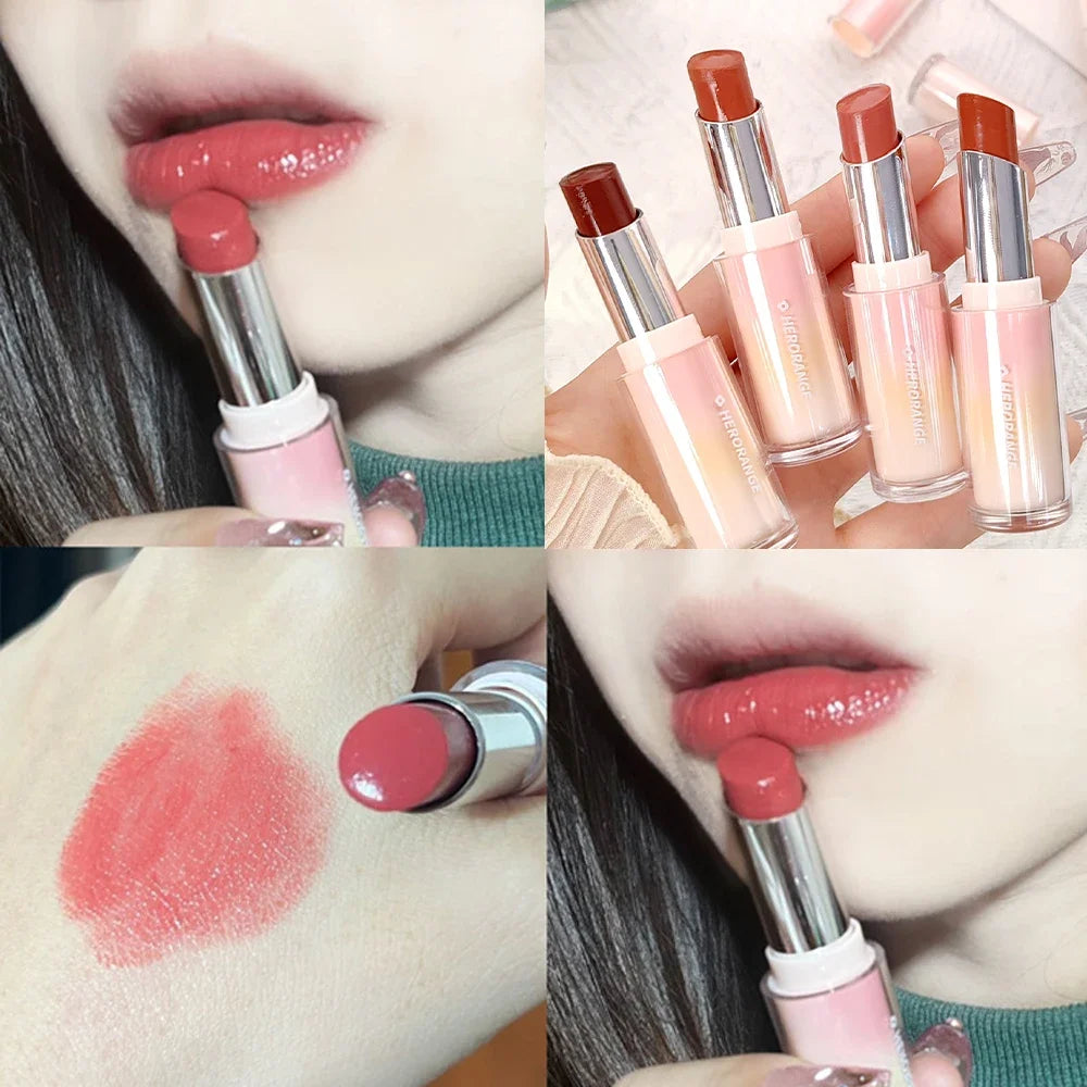 Moisturizing Crystal Lipstick 8 Colors Mirror Lasting Non-stick Cup Lip Gloss Plumping Water Light Lip Tint Lips Makeup Cosmetic - Seprincess