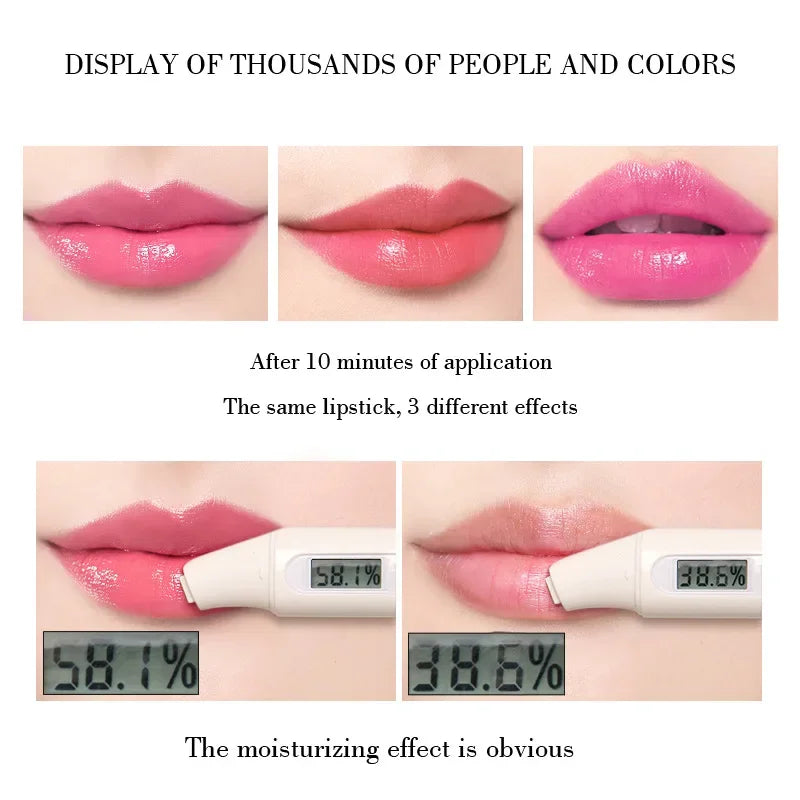 Aloe Vera Color Changing Lipsticks Waterproof Moisturizing Natural Lip Balm Long Lasting Nonstick Cup Makeup Lipstick Cosmetic - Seprincess