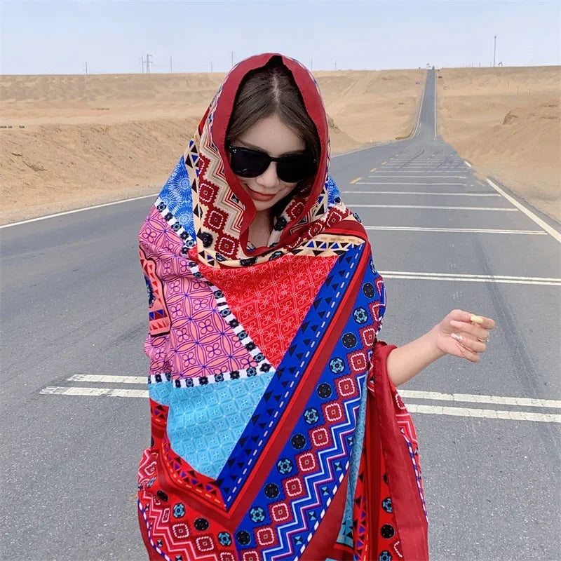 17 Styles 90x180cm Travel Beach Sunscreen Scarve Bikini Large Shawl Sarong Wrap Scarf Women Brazilian Swimsuit Bathing Cover-ups