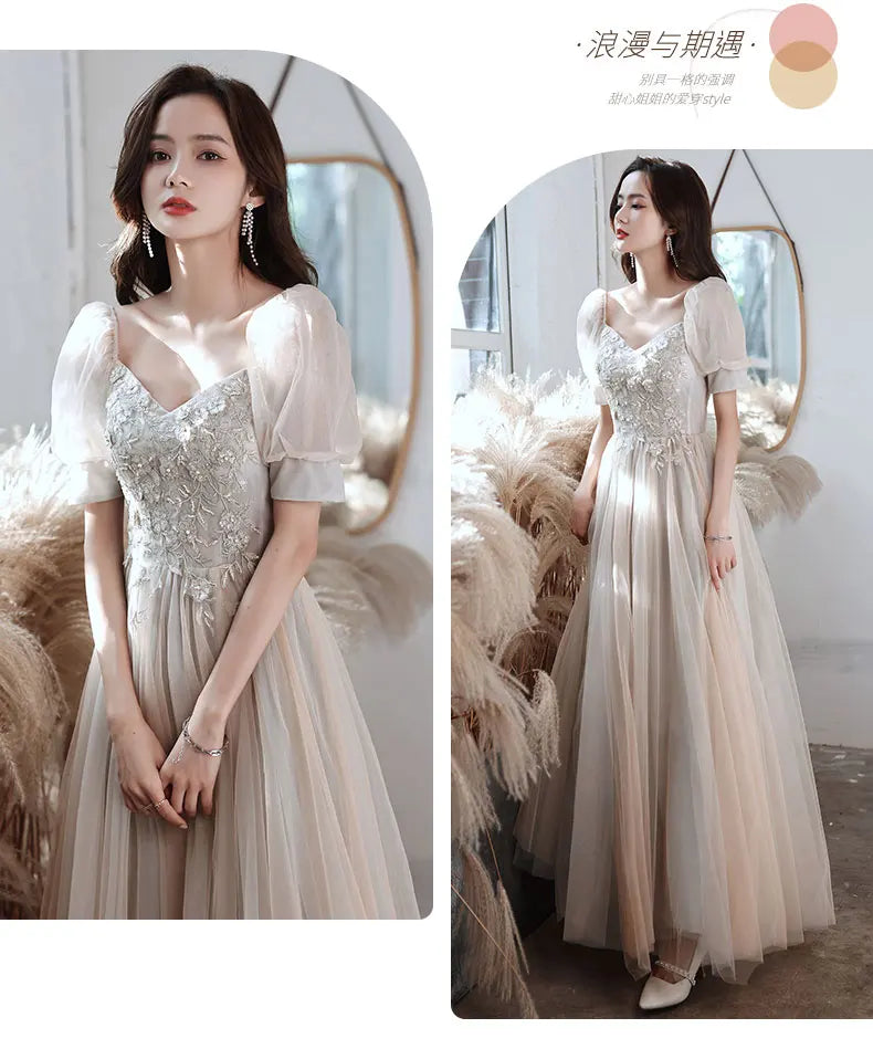 2024 Summer Light Gauze Bridesmaid Dress Women Sexy Wedding Party Gown Elegant Novelty Cheongsam Temperament Gentle Qipao - Seprincess