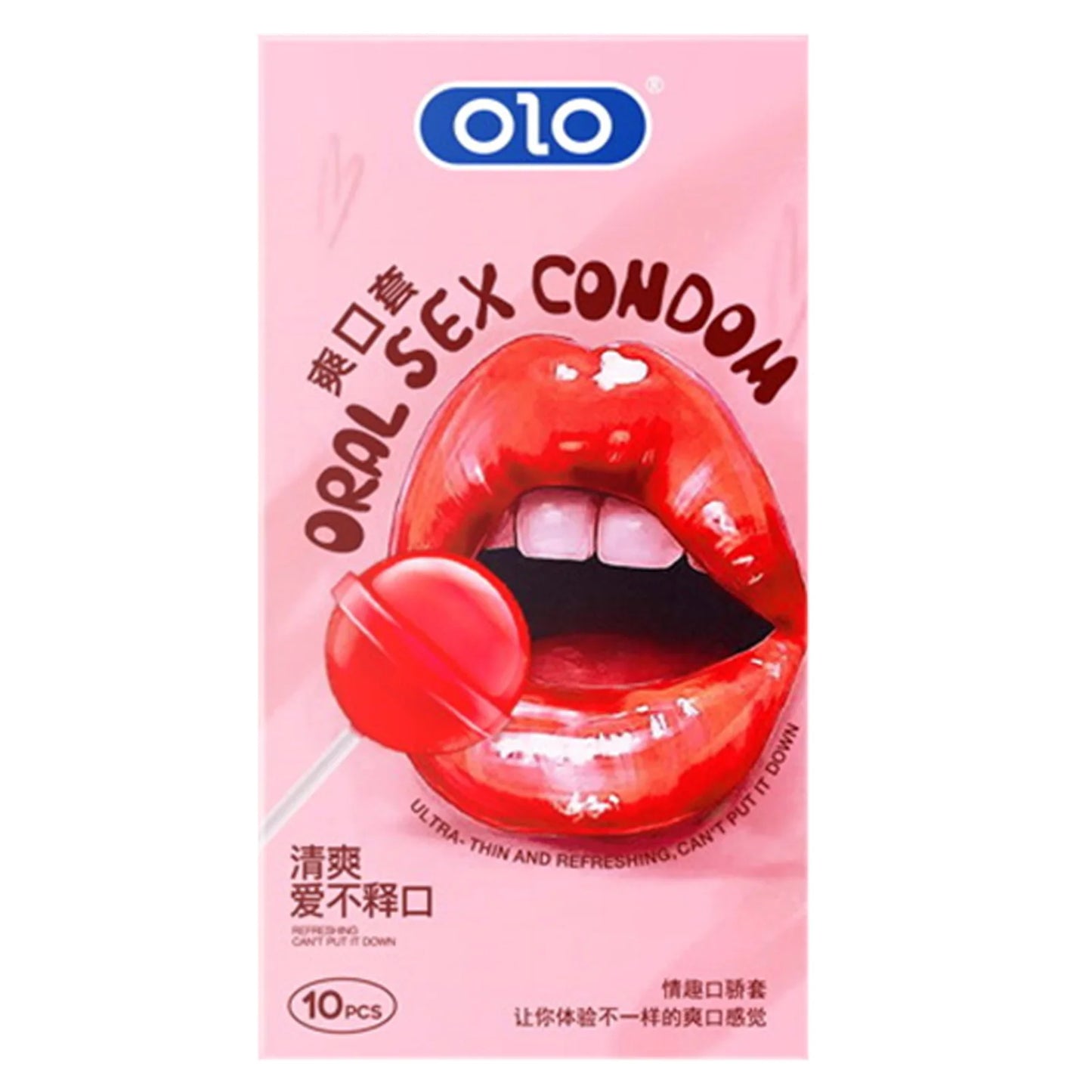 10PCS Oral Sex Condoms Adults Toys For Men 18+ Strawberry Flavor Penis Sleeve Ultra Thin Smooth Condones for Adult Sex Products - Seprincess