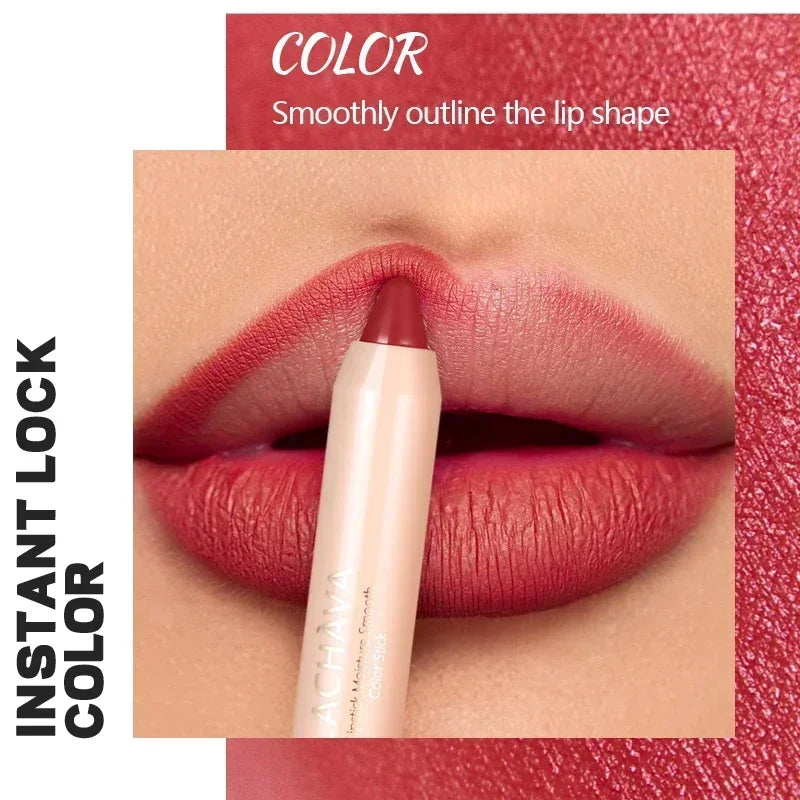 Nude Brown Lipliner Pen Waterproof Sexy Red Matte Contour Tint Lipstick Lasting Non-stick Cup Lipliner Pen Lips Korean Cosmetics - Seprincess