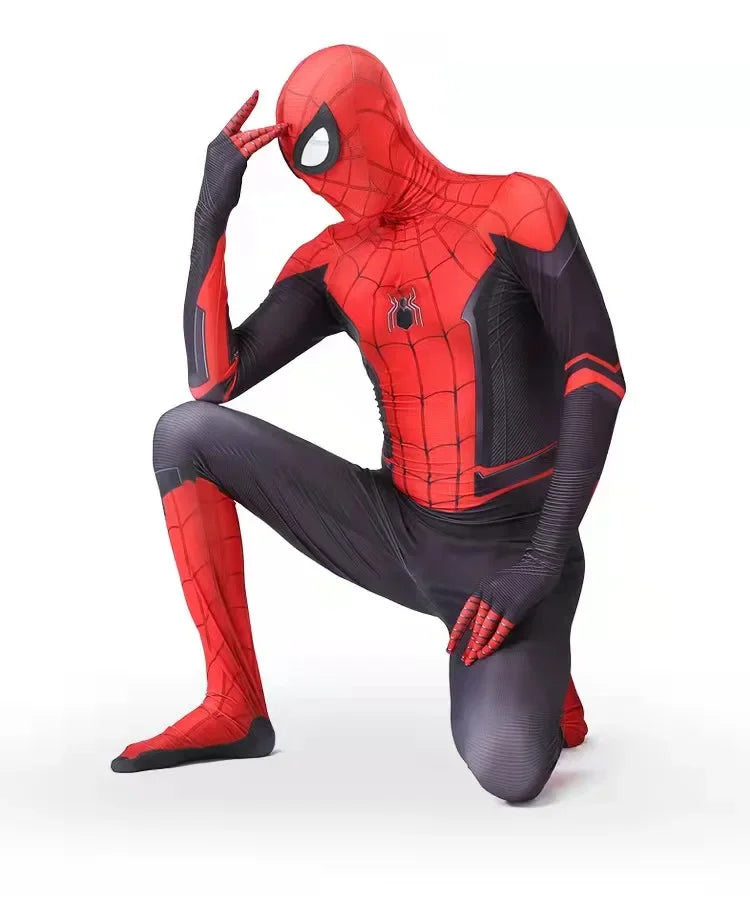 High Quality Superhero Spidermans Costume Bodysuit For Adult Spandex Zentai Halloween Party Cosplay Jumpsuit 3D Style - Seprincess