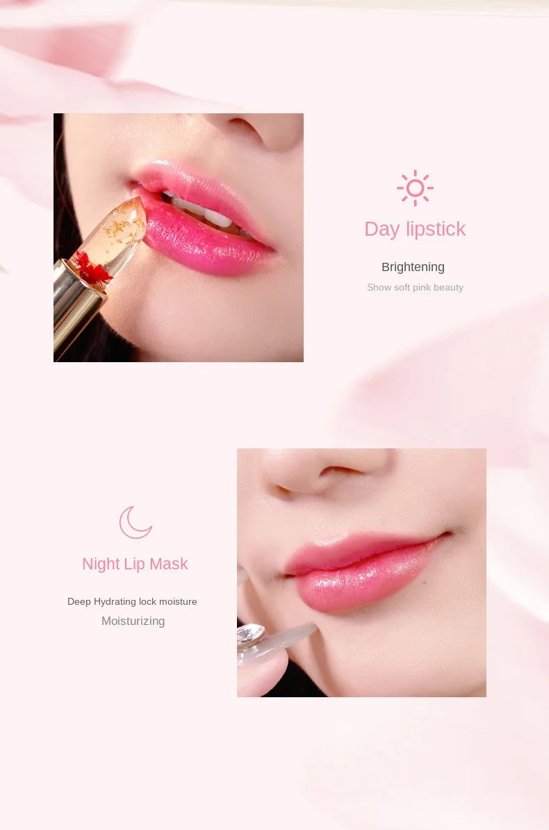 HIH Blue Rose Lipstick Temperature Color Changing Lip Moisturizing Balm Female Makeup Sexy Lip Gloss Shiny Lipstick - Seprincess