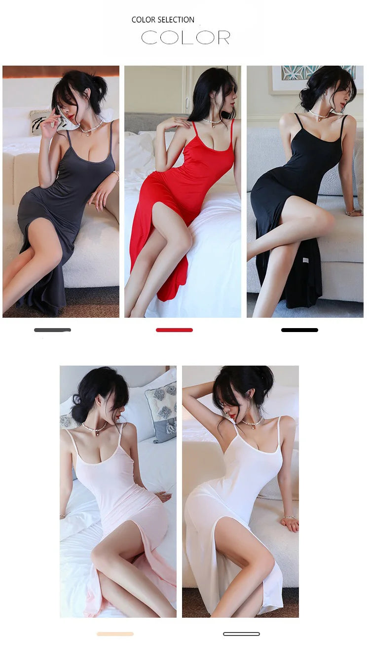 Dress Smooth camisole jumpsuit with elegant temperament and tight fit Casual women's dresses Woman clothing formal dresses woman - Seprincess