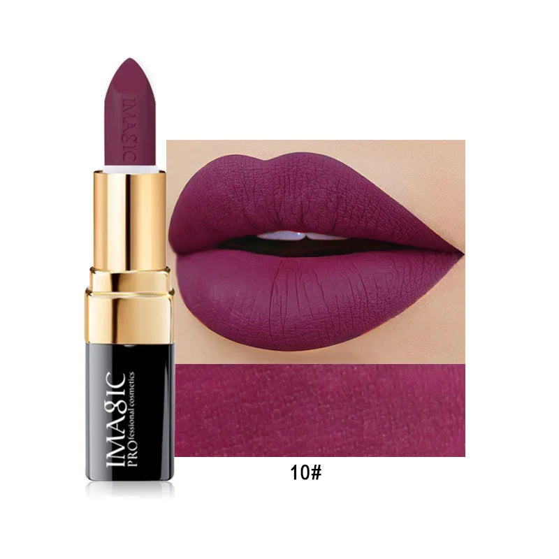 IMAGIC Lipstick Moisturizer Lips Smooth Lip Stick Long Lasting Charming Lip Lipstick Cosmetic Beauty Makeup 12 Colors