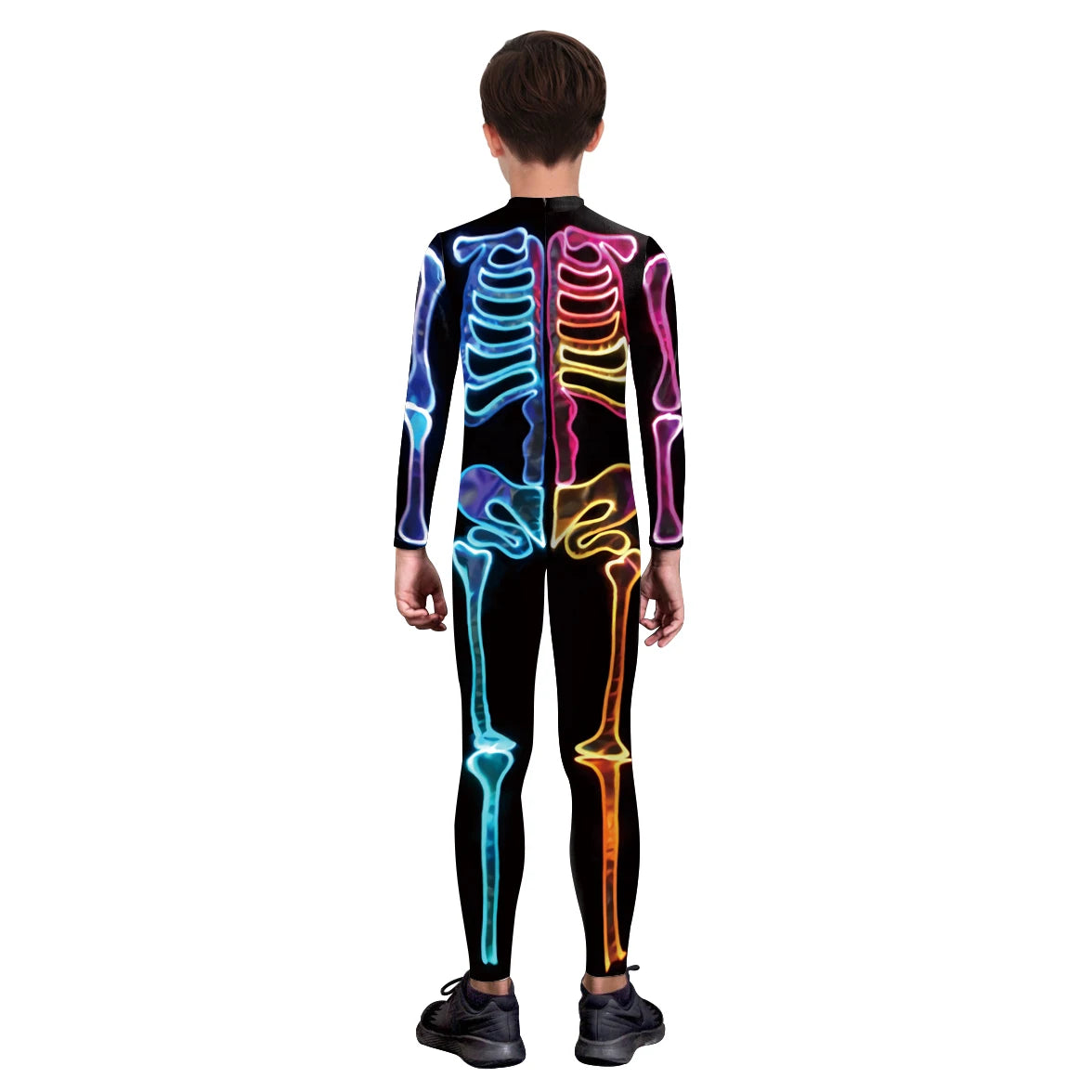 ZAWALAND Zentai Women Kid Outfits Hallowen Skeleton Bodysuit Carnival Party Cosplay Costume Parent-child clothing Jumpsuits - Seprincess