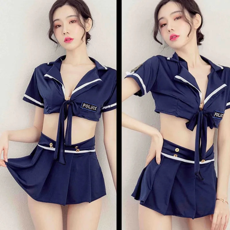 Lingerie Sailor Uniform Temptation Tight Short Style anal sexy lingеrie set sexy womans costume Schoolgirl  sexy cosplay woman - Seprincess