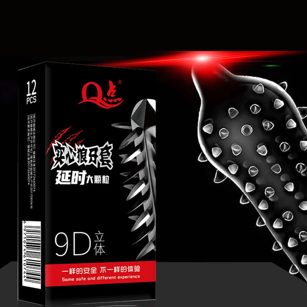 12pcs FAMA Male latex Condom for men delay ejaculation dotted ribbed condoms Penis Sleeve Enlargement cock Adult sextoy 18+ - Seprincess