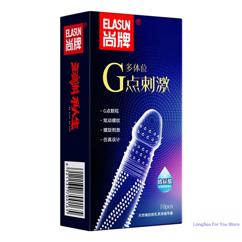 Elasun condoms with mustache  Mutual Climax orgasm Ribs condom for men delay ejaculation G spot Sex Delay Condom - Seprincess