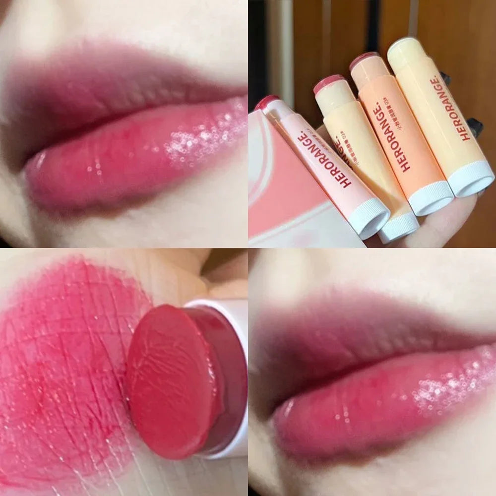 Rose Tea Lip Balm Lipstick Moisturizing Anti-dry Lip Care Cosmetics Anti-cracking Lipstick Colored Hydrating Lip Tinted Makeup