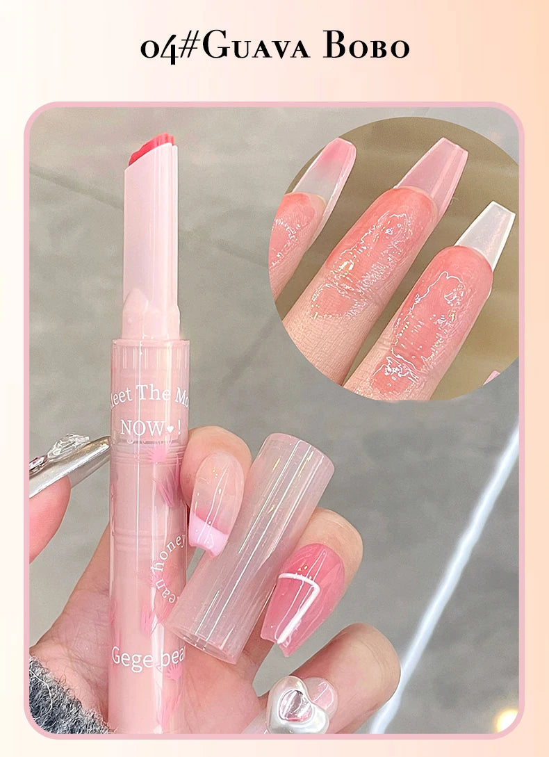 Gege bear flower words honey lipstick moisturizing mirror gloss jelly love lipstick lipstick pen - Seprincess