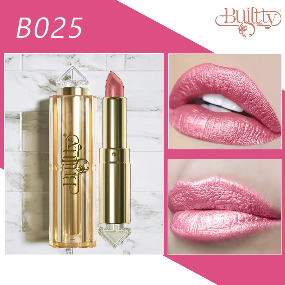 Mother Day Gift Makeup Beauty Matte Lipstick New Brand Cute Long Lasting Waterproof Lipstick Gliter Nude Colors - Seprincess