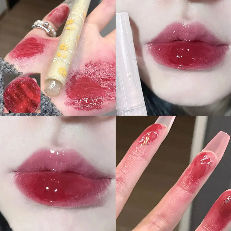 Florettes Jelly Love Lipstick Flower Knows Water Gloss Lip Gloss Non-stick Cup Mirror Lip Tint Cheap Korean Make-up Wholesale - Seprincess