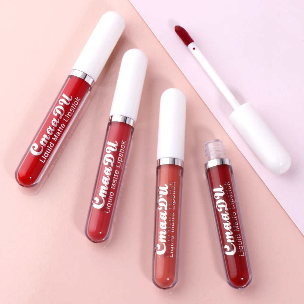 CmaaDu 18 Matte Mist Lip Glaze Long-lasting waterproof Moisturizing Lip Gloss Natural Healthy Lipstick - Seprincess