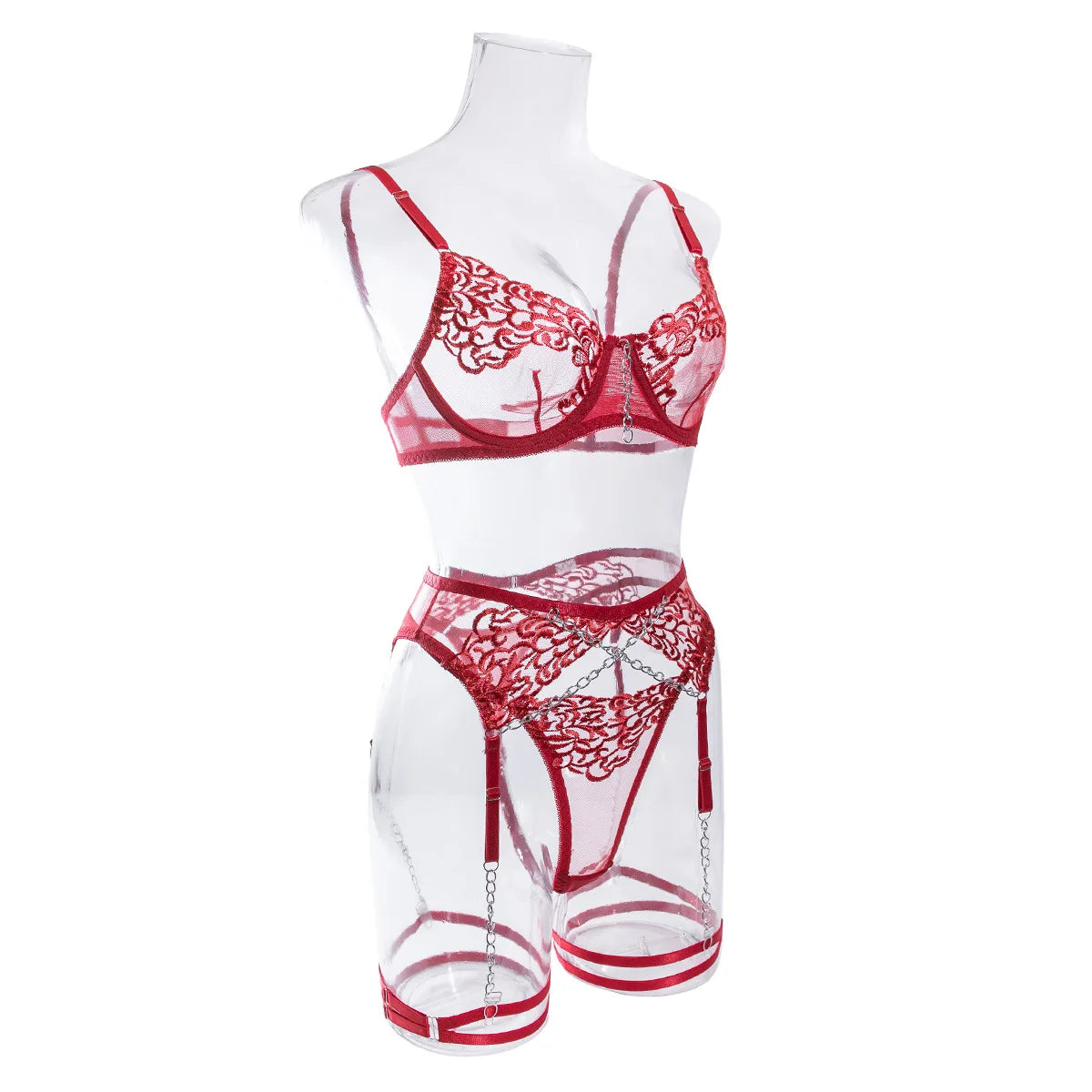 Bra Set Embroidered mesh transparent thin style sexy and passionate sexy for woman sexy lingеrie set Women underwear - Seprincess