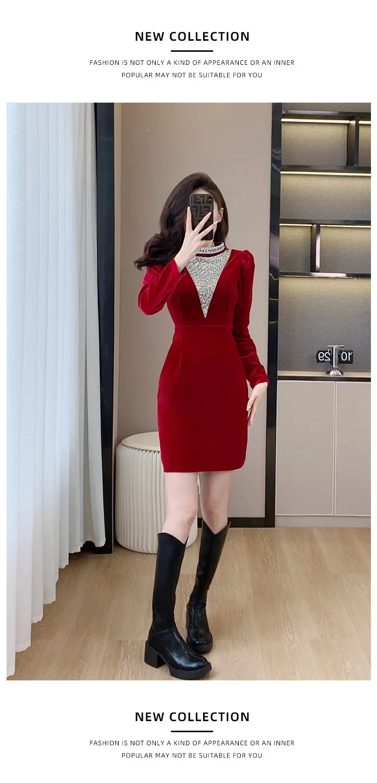 2024 Real-time Banquet Design Sensibility Heavy Embroidery Dress Yearly Hostess Warrior Gown New Year Dress