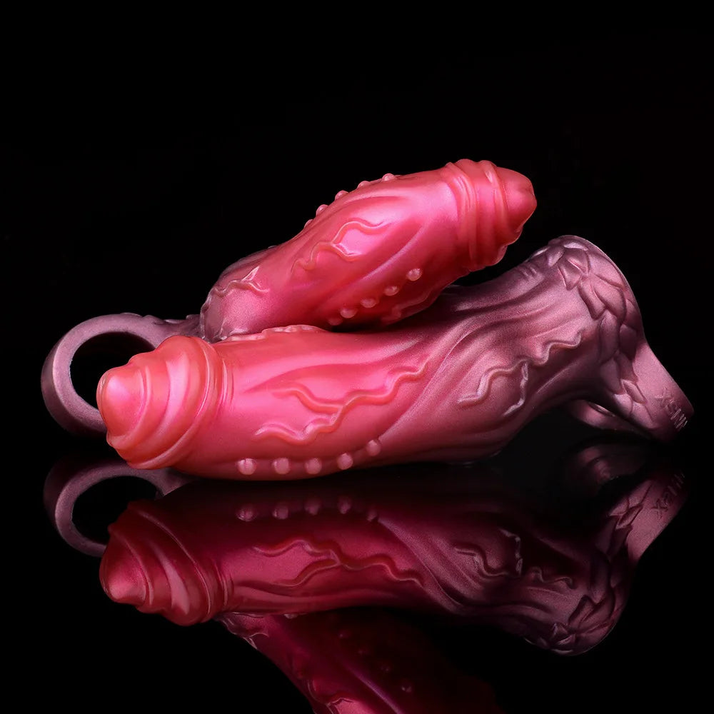 5 Style Silicone Fantasy Octopus Penis Sleeve Bdsm Dildo Sheath Reusable condom Cock Enlargement Delay Ejaculation Men Sex Toys