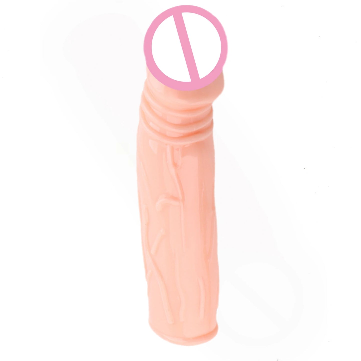 Reusable Penis Enlarger Condoms Ribbed G-Point Sex Toys Passionate Latex Contraceptives Sex Goods for Men Delay Ejaculation 18+ - Seprincess