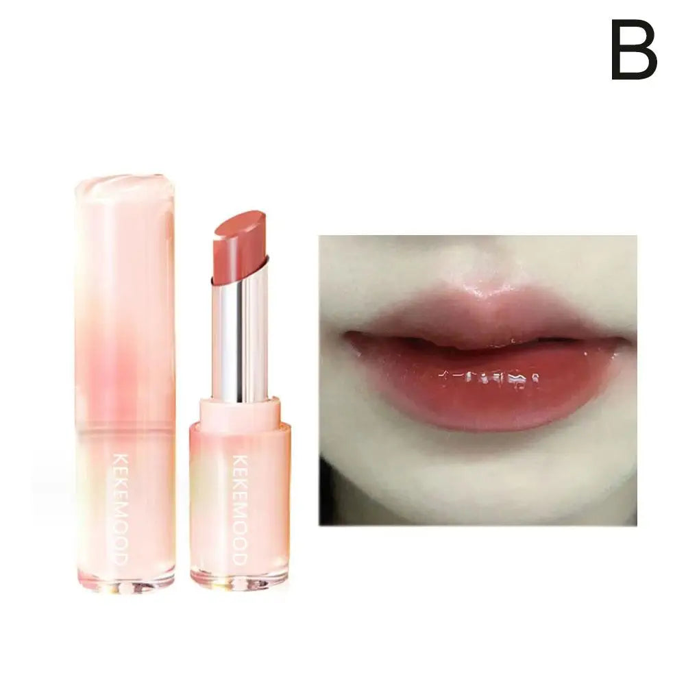 Jelly Lipstick For Kekemood Moisturizing Mirror Water Light Solid Lip Gloss Glass Tea Red Brown Lip Glaze Tint Makeup Cosme Q6S3 - Seprincess