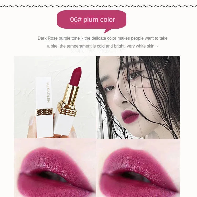 Lavender Purple Lipstick Rose Purple Grape Purple Rose Red Lipstick  Pink Makeup Cosmetic - Seprincess