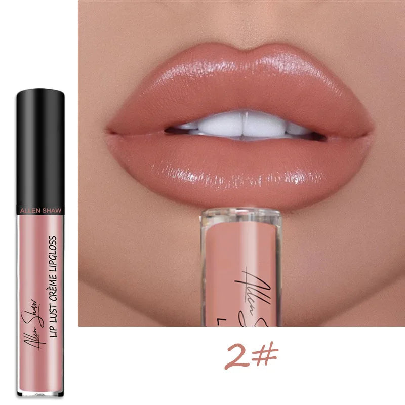 12 Colors Sexy Women Lipstick Waterproof Long Lasting Moist Lip Gloss Vivid Colorful Lipgloss Women Makeup maquiagem - Seprincess