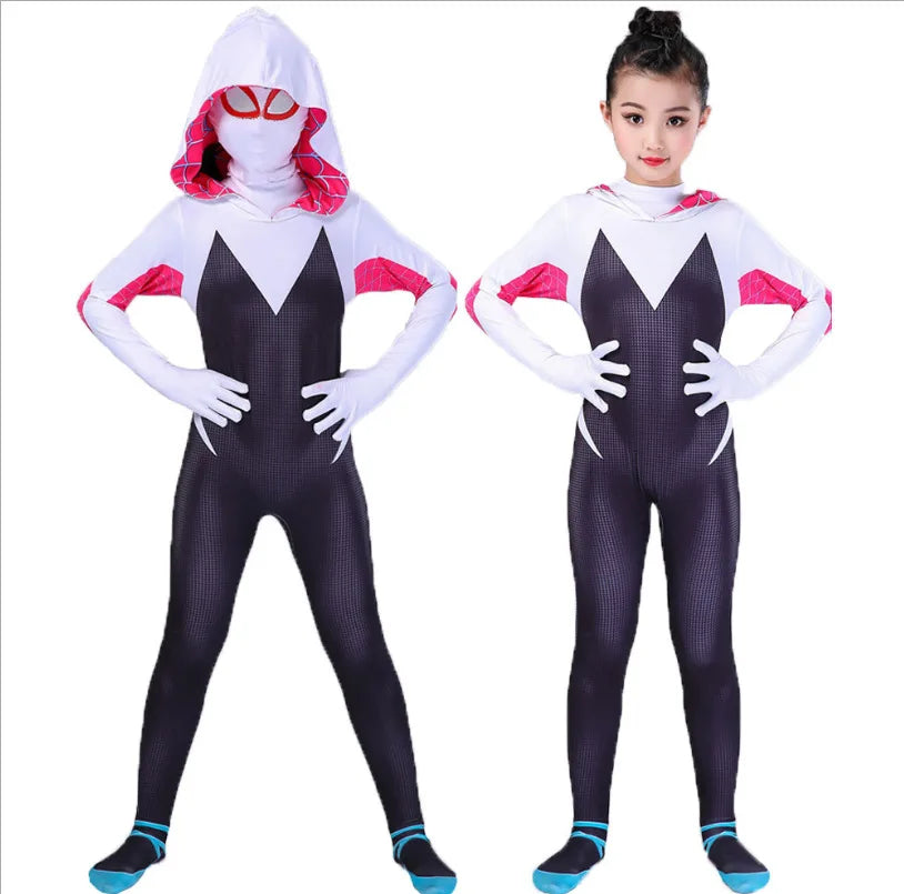 Spiderman Costume Adult Superhero Spider Gwen Miles Morales Spider Man Cosplay Costume Bodysuit Halloween Men Women Costume - Seprincess