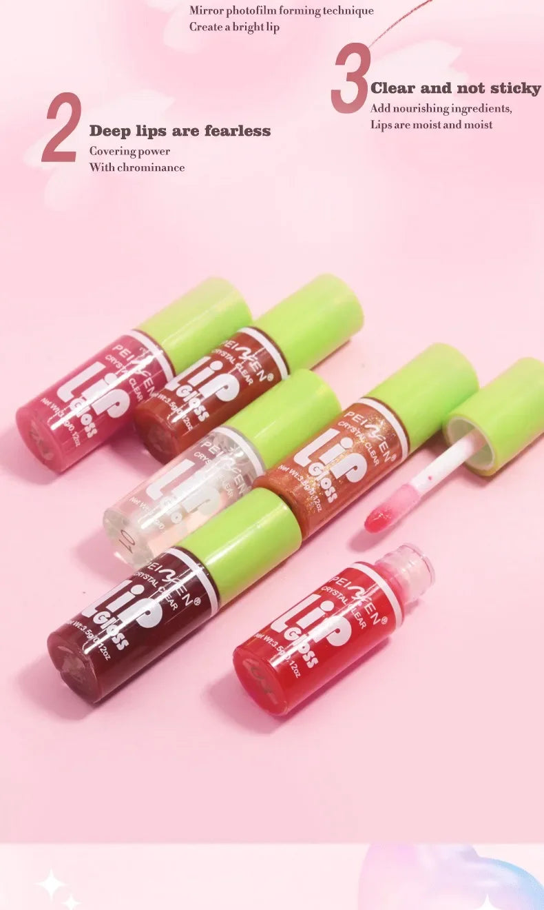 6 colors Moisturizing Lip Gloss Transparent Lip Oil Hydrating Lip Glaze Lip Plumper Hydrating Make Up Liquid Lipstick  Cosmetics - Seprincess