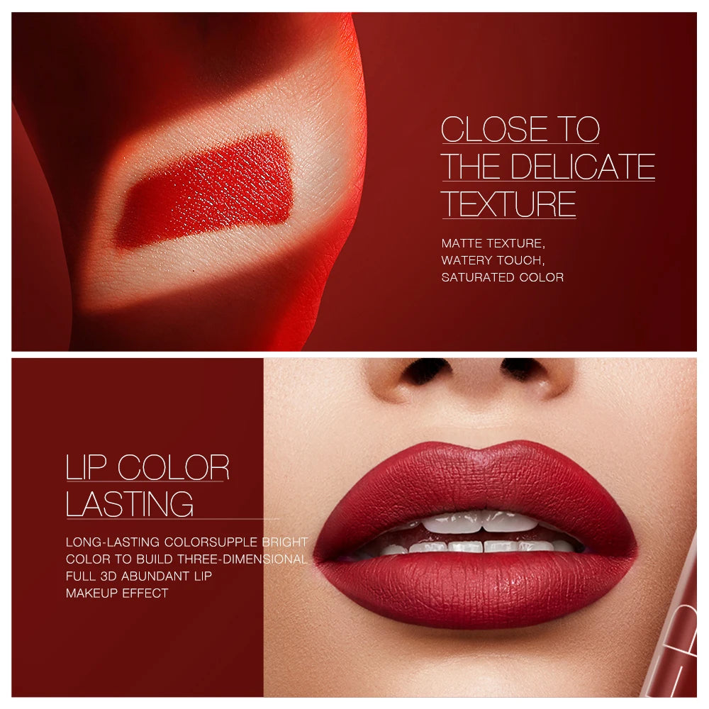 Wholesale O.TWO.O Lipstick Lip Gloss Makeup Waterproof Velvet 12 Colors Liquid Lip Stick Matte Long Lasting Sexy Red Lip Tint - Seprincess