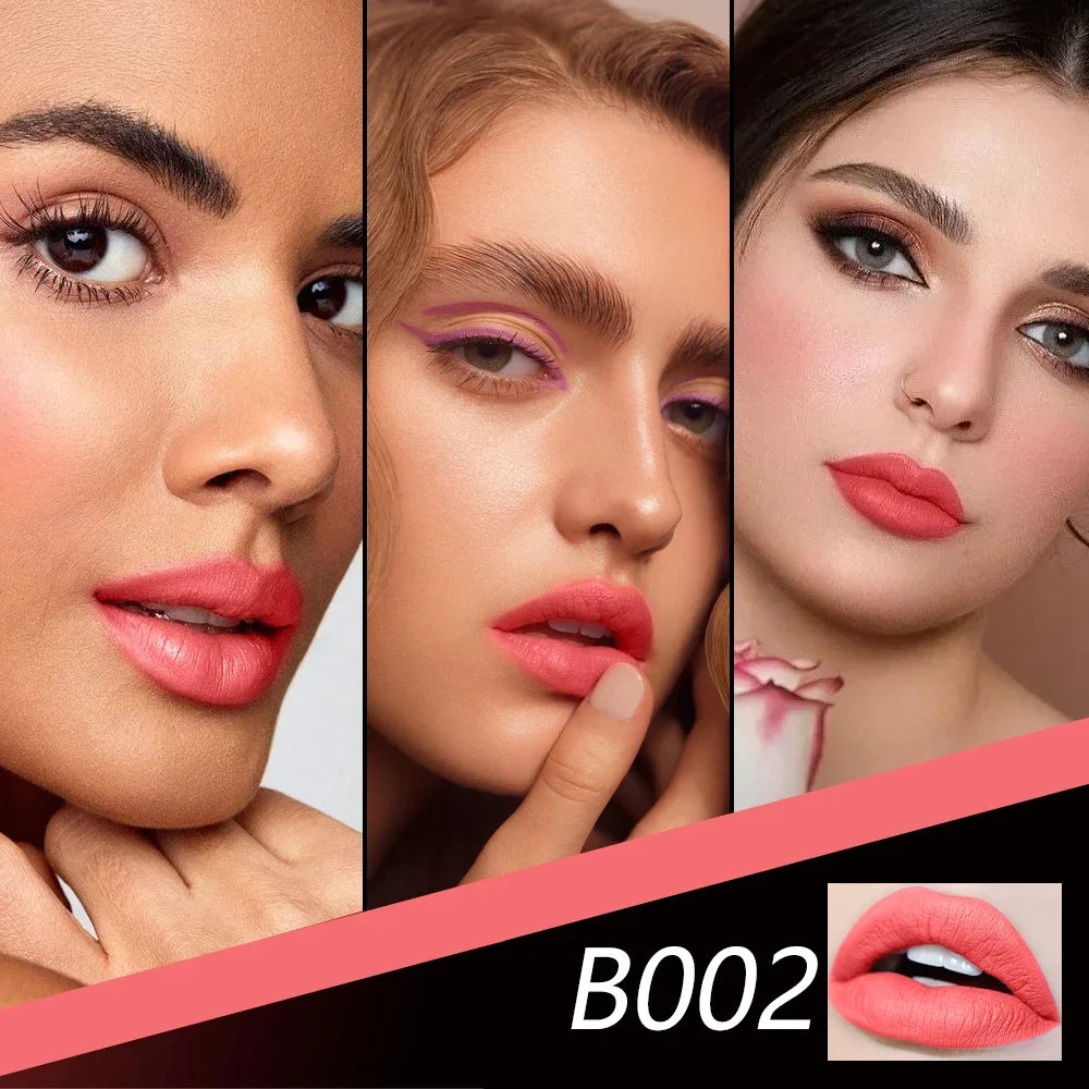 Hot Barbie Pink Matte Pink Lipstick for Women Long Lasting Lipstick Waterproof No Dry Feeling Creamy High Pigmented Formula - Seprincess