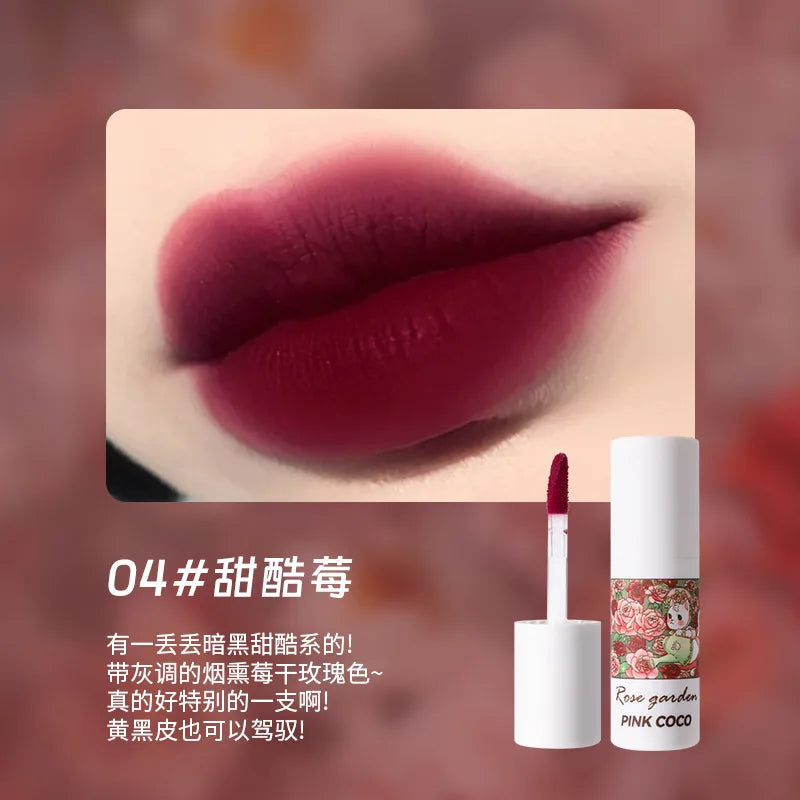 Soft Mist Lip Glaze Lip Mud Matte Velvet Lipstick Nude Brown Lips Tint Mud Makeup Sexy Red Lip Glaze Tint Women Korean Cosmetics - Seprincess