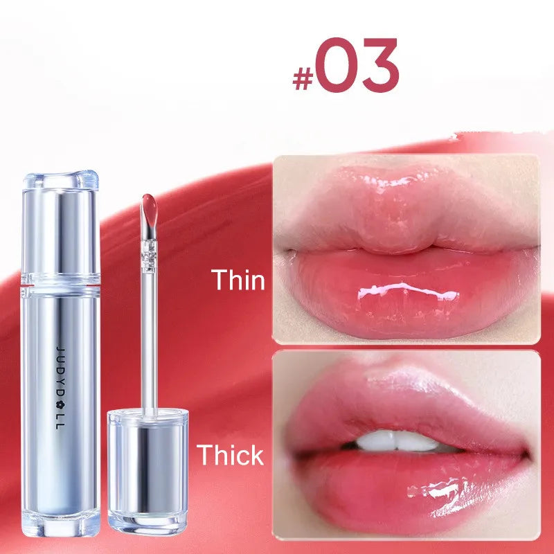 Judydoll Lip Glaze Lipstick Ice Iron Head  Moisturizing Liquid Lip Tint Mirror Gloss Lip Gel - Seprincess