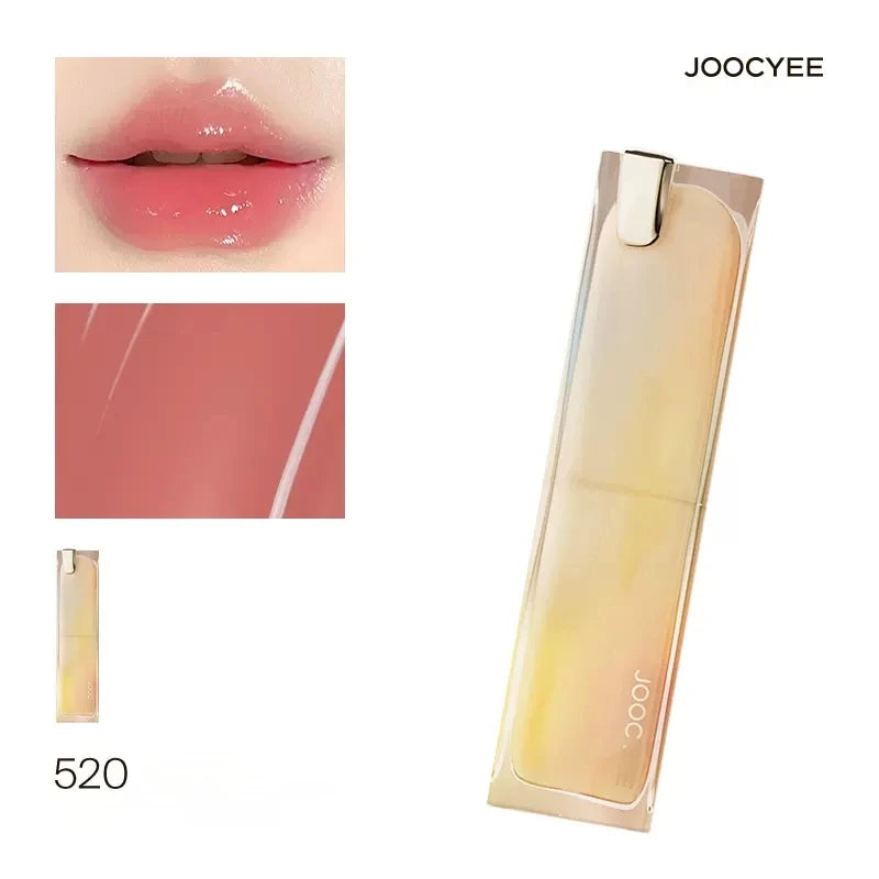 Joocyee Glazed Rouge Upgrade Crystal Frozen Film Version Moisturize Glass Lipstick Lip Makeup Smoky Longlasting Lipstick